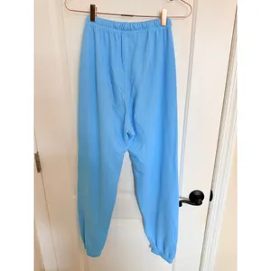 Aviator Nation Sweatpants Women XS Light Blue Rainbow Patch Jogger‎ Loungewear thumbnail 4