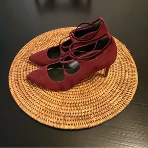 Kelly‎ and Katie Elegant Burgundy Women's Shoes heels pumps, size 7 thumbnail 2