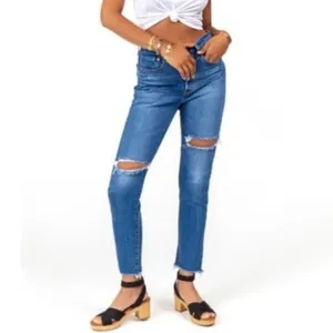 Levi’s 501 Skinny Jeans Distressed High Rise Size 26 thumbnail 3