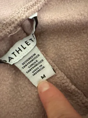 Athleta Forever Mid Rise Flare Sweatpants Light Mauve Size Medium 28” Inseam thumbnail 5