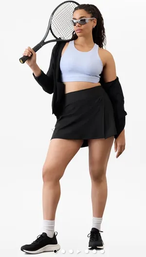 NWT Athleta Black Crosscourt High Rise 14" Skort size S thumbnail 1