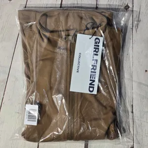 Girlfriend Collective Parker Seamed Jacket Sepia Brown‎ XS 6230-SEP-XS NWT thumbnail 10
