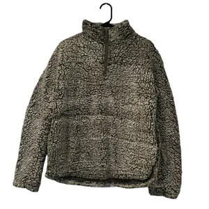Altar’d State Jacket Womens Small Gray Sherpa Fleece 1/4 Zip‎ Pullover thumbnail 2