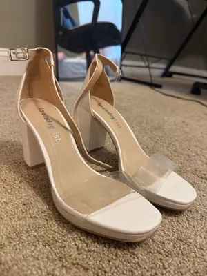 White heels Size 6.5 thumbnail 1