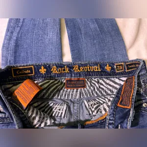 Rock Revival Women's Dark Blue Skinny Jeans thumbnail 7