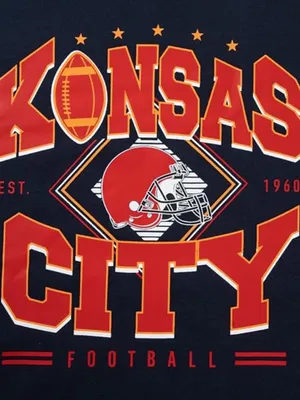 Kansas City Football Sweatshirt Blue Size Medium thumbnail 6