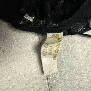 Vintage Victoria's Secret Gold Label Black Lace Garter Belt 90s‎ 80s Canada Made thumbnail 9