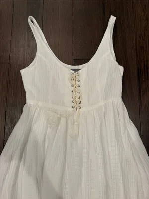 DL1961 Women’s Midi Dress with Lace-Up Top Size Medium - C11-726 thumbnail 6