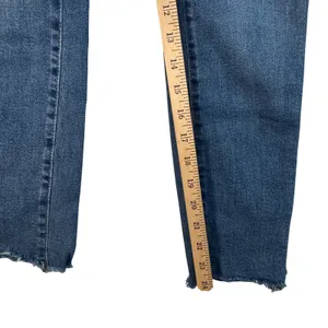 Madewell 10" High-Rise Skinny Jeans Button Fly Raw Hem Blue 25P Minimalist‎ thumbnail 10