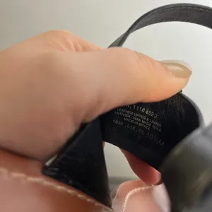 Tory Burch Black Leather Perforated Miller Block Heel Sandals Women's Size 10.5‎ thumbnail 7