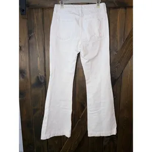 NSF Mid Rise Button Fly Straight‎ Distressed Flare Leg Jeans thumbnail 2