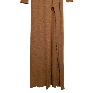 Urban Outfitters Out From Under Gauze Sheer Maxi Dress S Slit Long Sleeve Raw Hem Fairy Grunge thumbnail 6