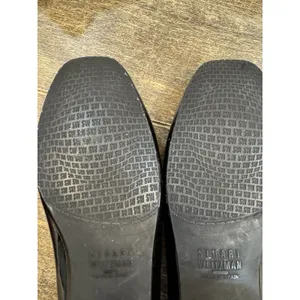 Stuart Weitzman Black Patent Ballet Slippers‎ Size 6.5 Silver Buckle 1/2" Heel thumbnail 7