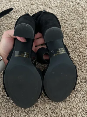 Lulus Suede Black Heels thumbnail 4