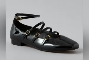 NWT American Eagle AE Multi-Strap Mary Jane Flat Size 7 thumbnail 1