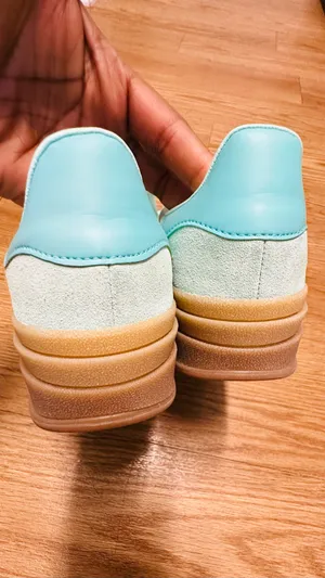 Adidas Gazelle Platform Bold Sneakers Mint Green Pink Gum Sole thumbnail 9