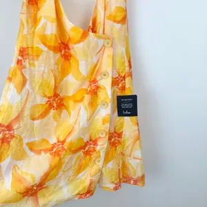 Lulus Prue Orange Floral Halter Mini Dress Rayon Resortwear Vacation XL NWT thumbnail 7