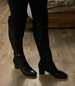 Karl Lagerfeld Over the knee leather boots thumbnail 1