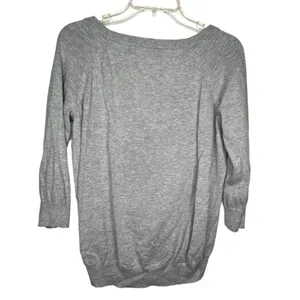 JC Penney Cashmere Blend‎ Owl Sweater Gray Size L thumbnail 3