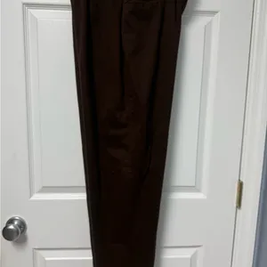 Women's Classic Brown Straight Leg Pants Size 12 thumbnail 7