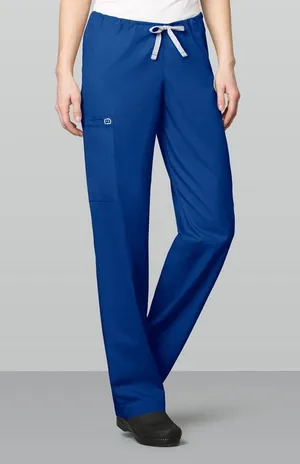 WonderWink WonderWORK Unisex Drawstring Cargo Pant in Galaxy Blue thumbnail 1