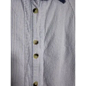 Free People Ellie Blue Stripe Short Sleeve Top Women’s Sz. M thumbnail 6