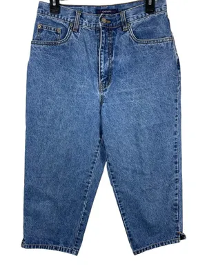 VTG Bill Blass High Rise Mom Cropped 90s Jeans 8 thumbnail 1