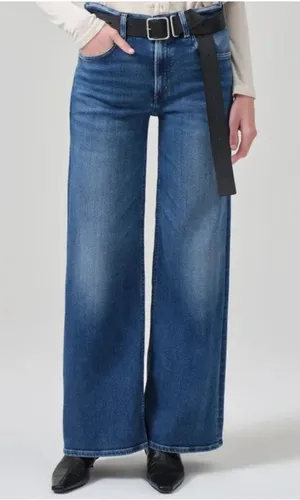 Citizens of Humanity Loli Mid Rise Wide Leg Denim Jeans Size 26 thumbnail 1