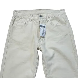 Brandy Melville John Galt Cream High Waist Corduroy Straight Jeans Grunge Casual School 90s Fall thumbnail 2