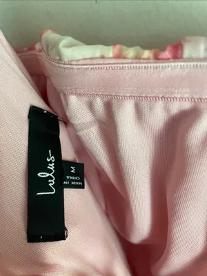 Lulus Eulalia Pink Floral Lace-Up Strapless Bustier Midi Dress thumbnail 12