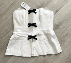 Reformation New Aspen Linen Tank Vest thumbnail 1