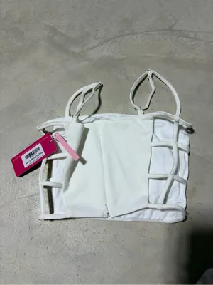 Beginning boutique super lonely White Strappy Crop Top thumbnail 8