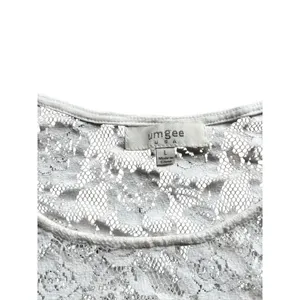 Umgee Women's Loose Fitting Short Floral White Top thumbnail 4