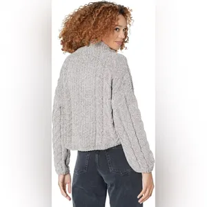 NWT Blank NYC Braided Chenille Able Turtleneck Sweater in Tonight Only Size XS thumbnail 2