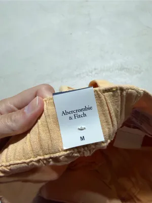 Abercrombie & Fitch NWT Peach Linen BLend Shorts medium thumbnail 10