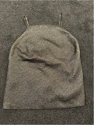 Women's Abercrombie and Fitch Gold Textured Tank Top S with Black Lining thumbnail 5