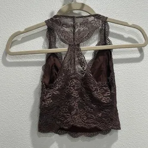 Nollie Chocolate Lace Crop Top thumbnail 4