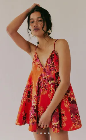 Free People Zenni Printer Romper thumbnail 4
