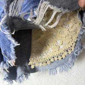 American Eagle Hi-Rise Festival Shorts Cotton Women Distressed Women's Size 4 thumbnail 4