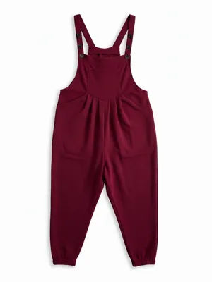 Halara Waffle Knit‎ Overall Joggers Anemone Raspberry Pink Small EUC thumbnail 2