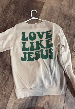 Love Like Jesus Etsy Sweatshirt thumbnail 1