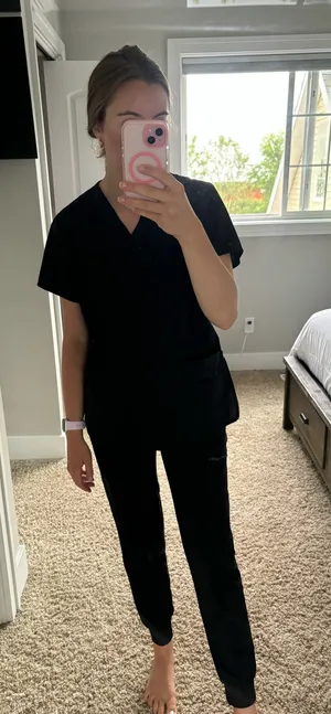 Black scrub top thumbnail 3
