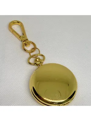 Women’s gold tone pocket watch joy & iman green dial Quartz analog 46mm running thumbnail 5