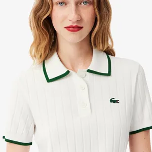 Lacoste White Polo Short Sleeved Polo Collar Golf Sweater 38 thumbnail 3