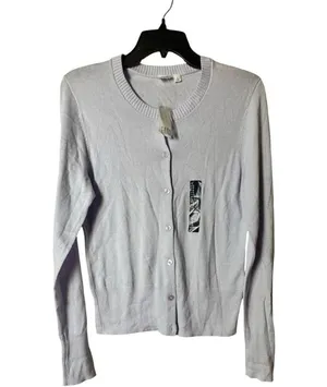 Gap Women’s Light Purple Button-Up Cardigan Sz S thumbnail 5