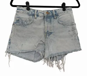 Free People We the Free Women Light Wash Blue Denim Jean Shorts 25 Festival New thumbnail 1