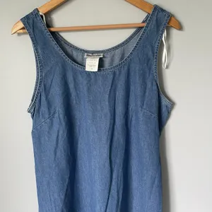 Nina Piccalino Vintage Denim Maxi Dress Jacket Set Cottagecore Blue Size 10 thumbnail 11