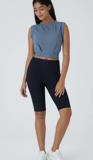 Halara 082HO.- Crew Neck Sleeveless Cropped Yoga Tank Top. Size L thumbnail 5
