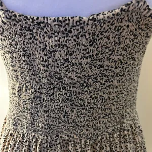 Japna Black and Cream Spaghetti Strap Mini Dress Size M thumbnail 7