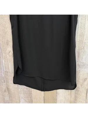 Chic Banana Republic Women's XS Semi Sheer Elegant Black Sleeveless Top thumbnail 4